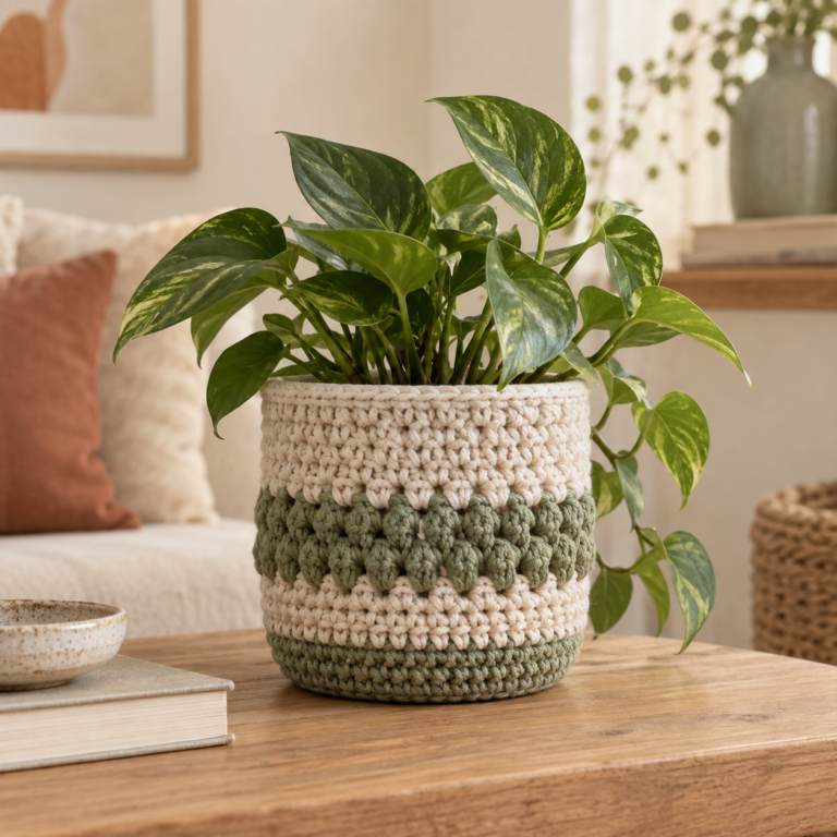 Handmade crochet home decor